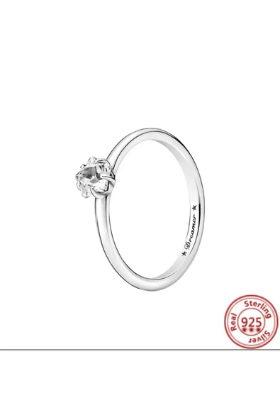 Hector&Co. Jewellery 925 Ayar Gökyüzü Işıltılı Yıldız Tektaş Yüzük ürün görseli 1
