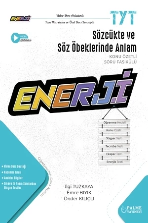 Palme Yayınevi Hazırlık Yks Tyt Enerji Sözcükte ve Söz Öbeklerinde Anlam Konu Özetli Soru Fasikülü ürün görseli 1