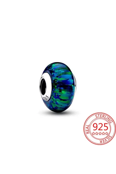Hector&Co. Jewellery 925 Ayar Gümüş Işıltılı Yeşil Charm ürün görseli 1