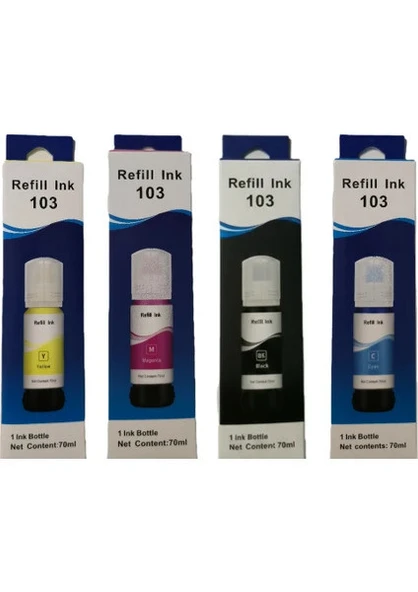Epson 101/103 Muadil Mürekkep Takımı 70 ml Epson Ecotank L Serisi Uyumlu ürün görseli 1
