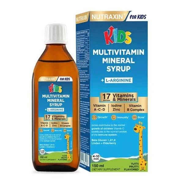 Nutraxin Kids Multivitamin Mineral 150 ml Şurup ürün görseli 1