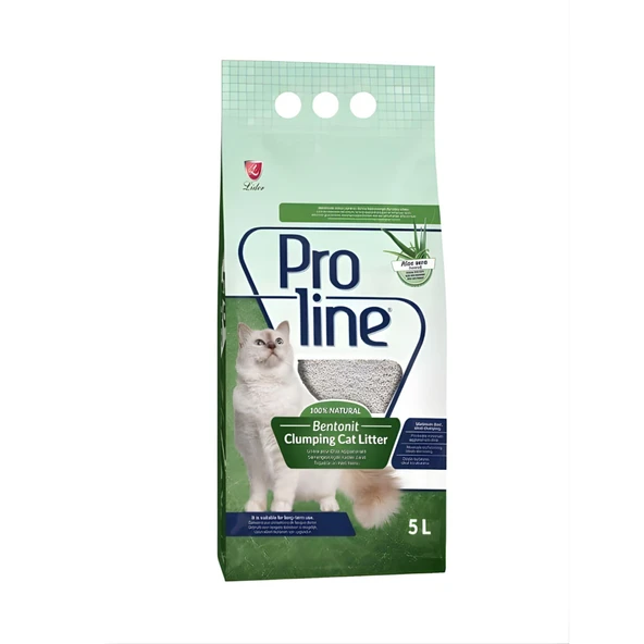 PROLINE BENTONIT KEDI KUMU 5 LT ALOEVERA KOKULU ürün görseli 1