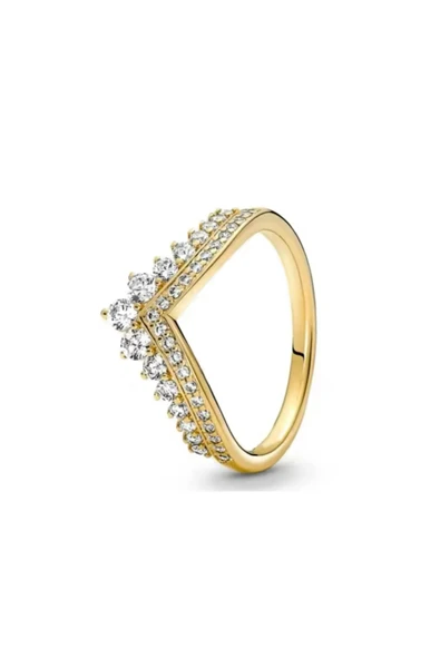 Hector&Co. Jewellery Prenses Işıltılı Taç Yüzük ürün görseli 1