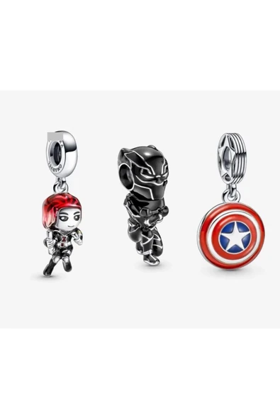 Hector&Co. Jewellery Marvel Karakter Cazibesi Charm Üçlüsü ürün görseli 1