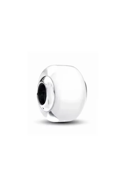 Hector&Co. Jewellery Beyaz Murano Cam Charm 925 Ayar ürün görseli 1