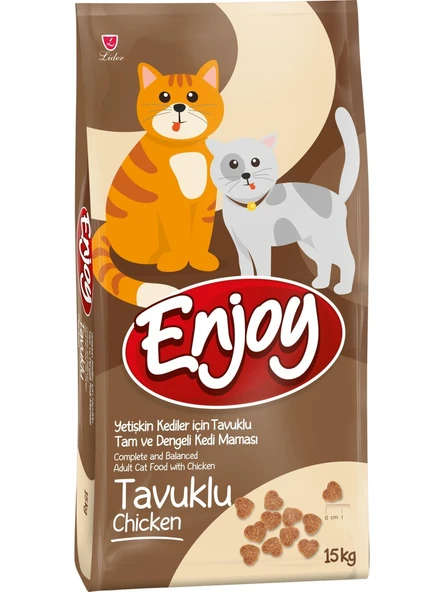 Enjoy Tavuklu Yetişkin Kedi Maması 15 Kg ürün görseli 1