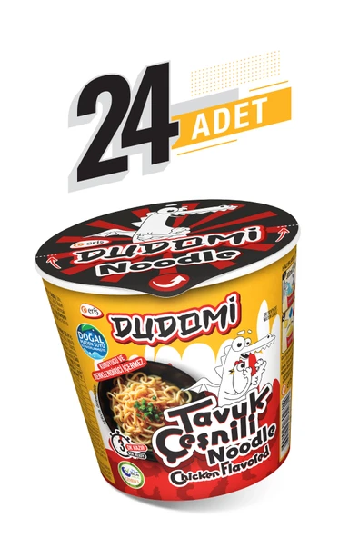 24'lü Tavuk Çeşnili Noodle Bardak 60 g ürün görseli 1