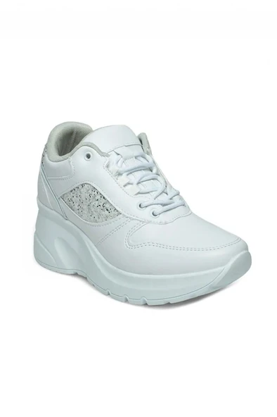 Flet 185-26 Cilt Deri Fashion Anatomik Dolgu Taban Kadın Sneaker ürün görseli 1
