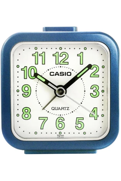 CASIO TQ-141-2DF Beep Alarmlı Fosforlu Masa Saati ürün görseli 1