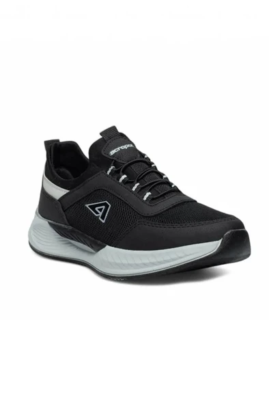 Acropol 137-26 Anorak Slip On Anatomik Erkek Sneaker Siyah Gümüş ürün görseli 1
