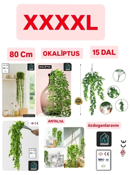 XXXXL Yapay Çiçek Sarkıt Okaliptüs (SAKSISIZ) ürün görseli 1