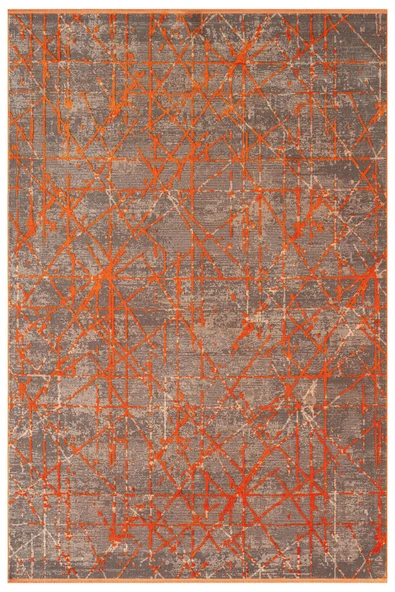 Art AT005T Turuncu Halı Modern Desen Triko Akrilik Viskon Boyama Yüksek Sıklık Ipek Serisi 240 X 340 TRUNCU ürün görseli 1