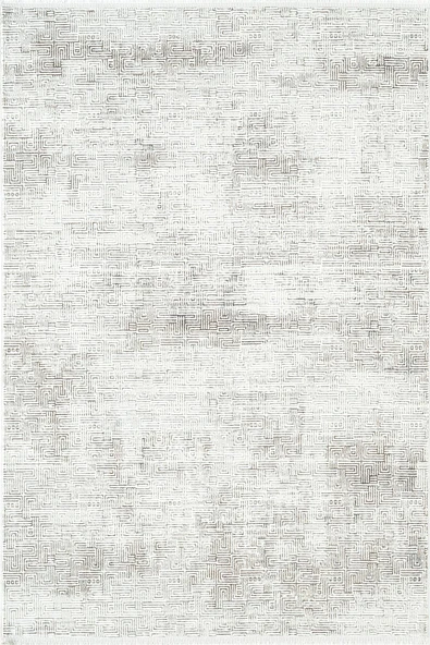 Zenith ZN025G Gri Modern Desen Parlak Yumuşak Kadife Kaymaz Pamuk Tabanlı Salon Halısı 80 X 300 GRI ürün görseli 1