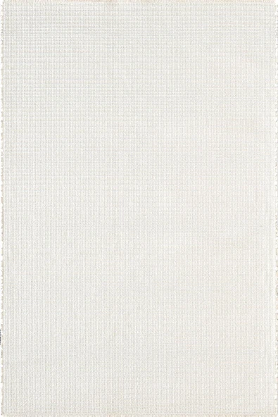 Decor DC002W Beyaz Doğal Kalın Kilim Kenar Saçaklı Üst Sınıf Kalite Karmen Halı İpek Serisi 200 X 290 BEYAZ ürün görseli 1