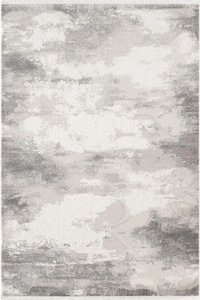 Look Modern LM003G Krem Gri Halı Modern Desen Akrilik Yumuşak Tozuaz Mutfak Koridor Salon Halısı 80 X 150 KREM-GRI ürün görseli 1