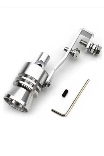 Universal Egzoz Islık Aparatı Egzoz Ucu Turbo Sesi Large 29 Mm Krom ürün görseli 1