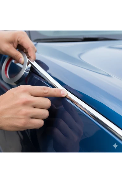 Extra Marketing Fiat / Tofaş Tipo Uyumlu Yapışkanlı 18mm 5 Metre Krom Nikelaj Trim Şerit – Araç Dış Dekor Bandı✅ ürün görseli 1