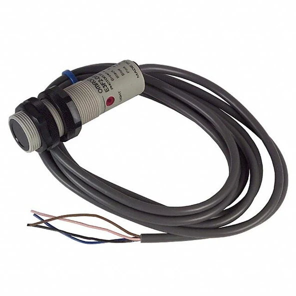 Omron E3F2DS10C4N1224VDC, E3F2 Fotosel Cisimden Yansımalı Kab.10CM NPN ürün görseli 1