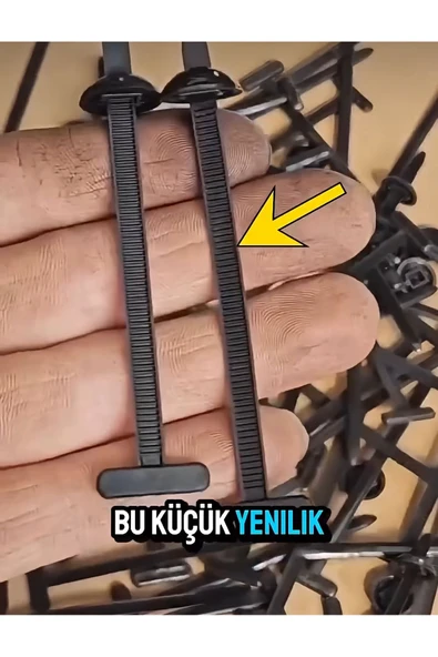Detay Çok amaçlı tamir klipsi-Dayanıklı plastik kablo bağı(100 adet) ürün görseli 1