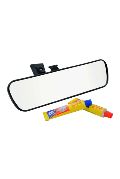 MEGAHAWK İç Dikiz Aynası-5cm x 21cm-Cam Yapıştırıcılı-Metal Bacaklı ürün görseli 1