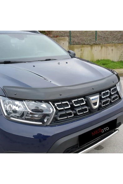 MKG Dacia Duster 2018 Ve Üzeri Ön Kaput Koruyucu Rüzgarlığı Piano Black 3.2 Mm Kalın Plastik ürün görseli 1
