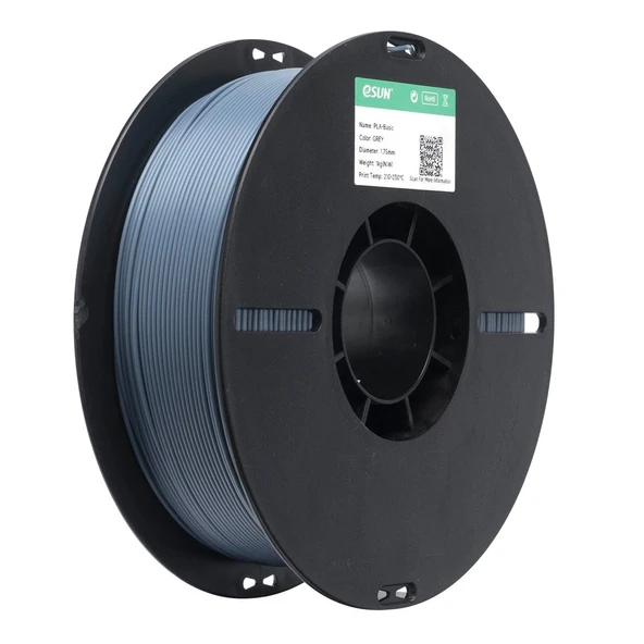 Esun Basic Pla gri Filament 1.75mm 1kg - Kolay Baskı Pla - Resim 4