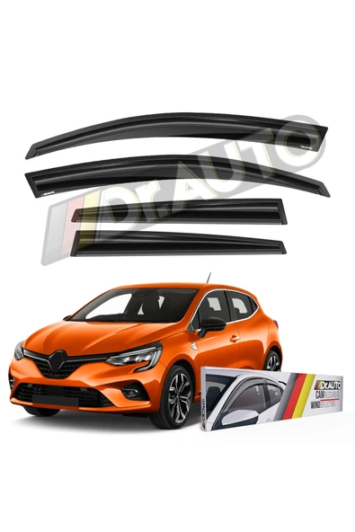 MEGAHAWK Renault Clio 5 2019 ve Sonrası Cam Rüzgarlığı 4lü ürün görseli 1