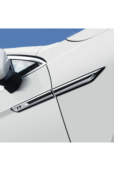 Meliset Volkswagen Passat Golf Arteon R-line 4'lü Çamurluk Logosu / YACI130 ürün görseli 1
