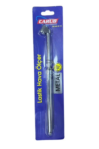 Carub Lastik Hava Ölçer Metal Büyük 208 Tip 200 Psi BR245 03 12 ürün görseli 1