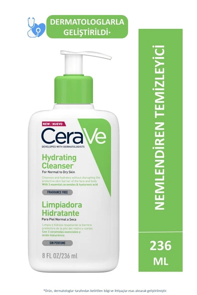 Cerave Hydrating Cleanser 236 Ml ürün görseli 1