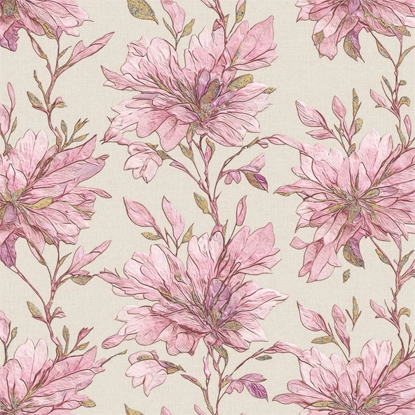 DuKa Duvar Kağıdı Flower DK.32100-1 (10 m2) ürün görseli 1