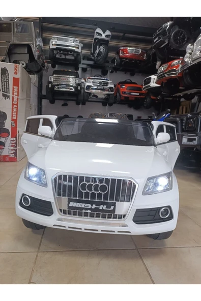 Fable Turhan Bebeaudi Q-suv! 12v, Uzaktan Kumandali, Çift Motor, Bluetooth Ile Müzik Keyfi, Deri Koltuk BEYAZ ürün görseli 1