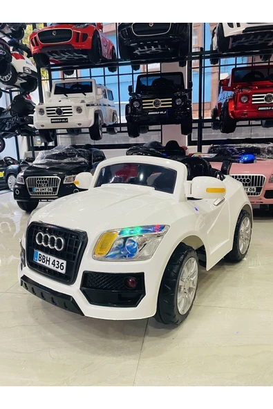 Audi Çocuk Araç Gereçleri Akülü Araba 12v 0-6 Yaş BEYAZ ürün görseli 1