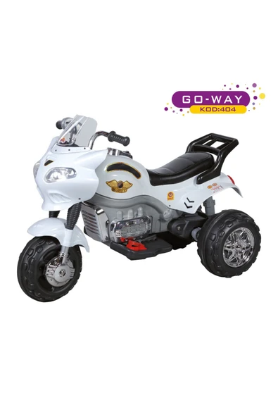Aliş Toys Turhan Bebe Go-way Akülü Motorsiklet BEYAZ ürün görseli 1