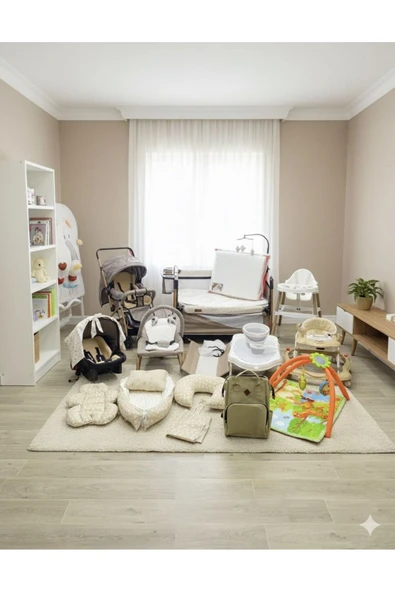 TURHAN BEBE 22 Parça Yeni Doğan TWO MOMS Lüx Bebek Çeyiz Seti Ana Kucağı Beşik Bebek Arabası Hamak.. Siyah ürün görseli 1