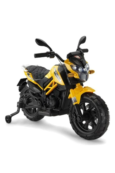 toysclub GO 0447 12 VOLT CROSS AKÜLÜ MOTOR SARI ürün görseli 1