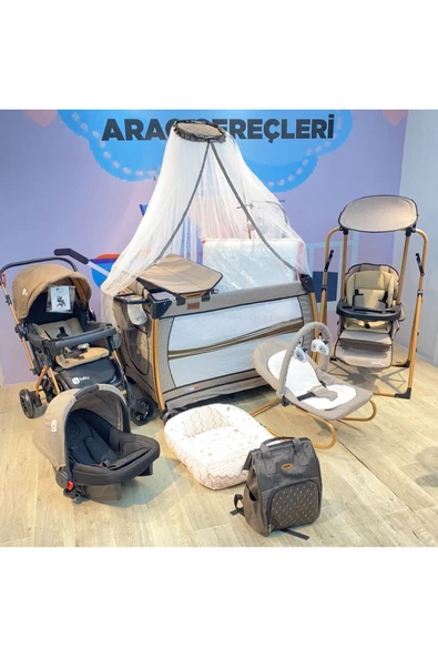 TURHAN BEBE Yeni Doğan VELAR Bebek Çeyiz Seti Kahverengi ürün görseli 1