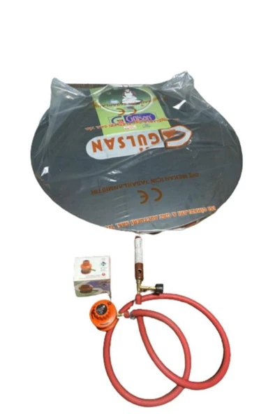 Tüplü Sac Ocak 50 Cm Ekmek Yufka Sacı Hortum Dedantörlü Set ürün görseli 1