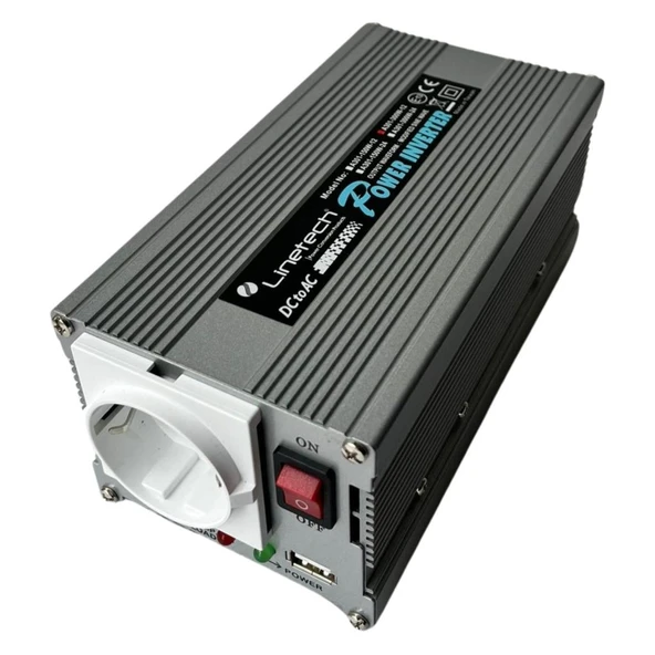 Linetech Modifiye Sinüs İnvertör 24V 300W Modified Sine Wave Inverter (A301-300-24) ürün görseli 1