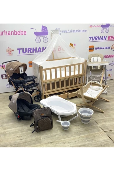 TURHAN BEBE Yeni Doğan BUKKA MAMAMİA Lüx Çeyiz Seti KAHVE ürün görseli 1