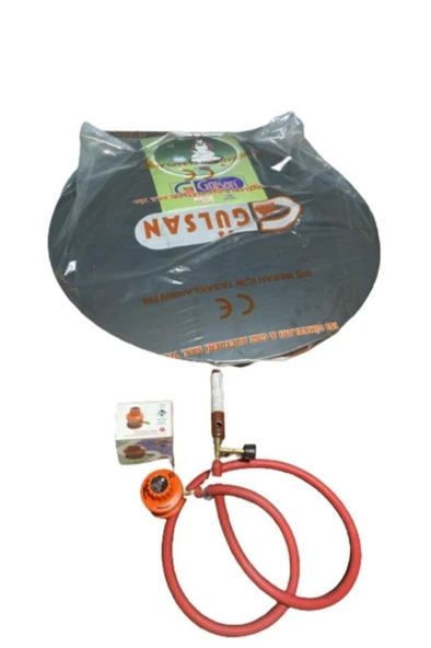 Tüplü Sac Ocak 55 Cm Ekmek Yufka Sacı Hortum Dedantörlü Set ürün görseli 1