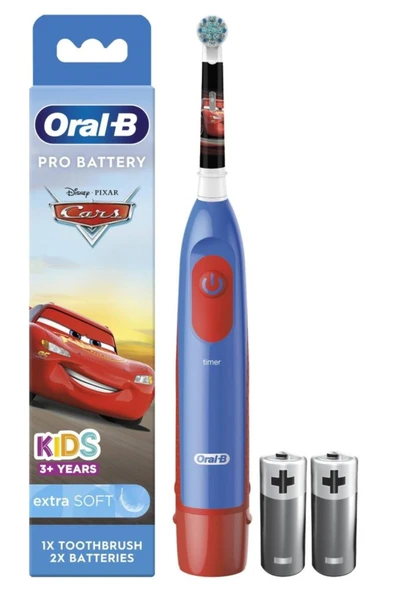 Oral-B Pro Battery Cars Çocuk Pilli Diş Fırçası ürün görseli 1
