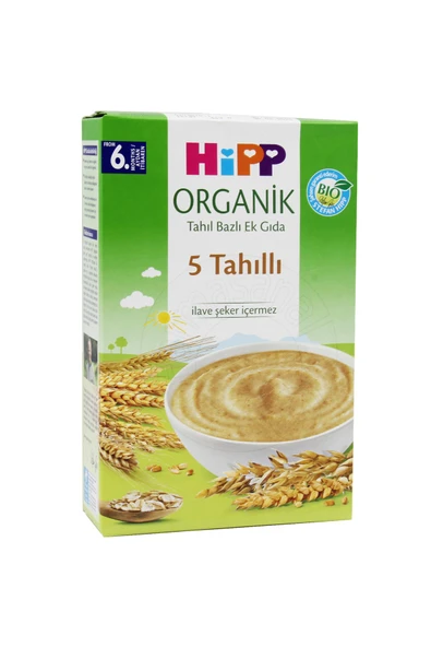 Hipp Organik 5 Tahıllı Kaşık Maması 200 gr 6 Adet ürün görseli 1