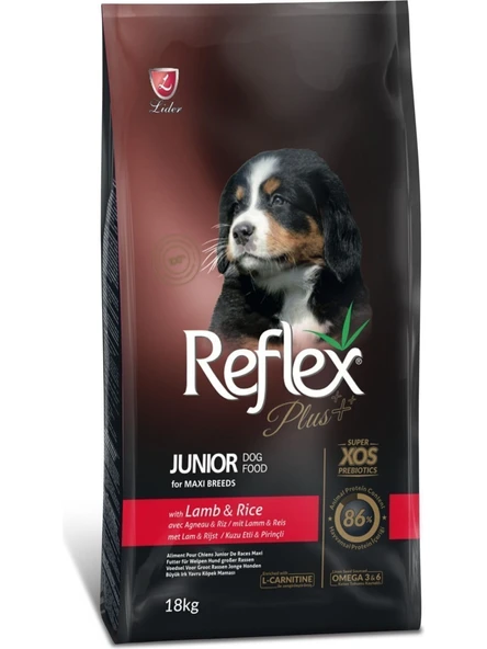 Reflex Plus Büyük Irk Kuzu ve Pirinçli Yavru Köpek Maması 18 Kg ürün görseli 1