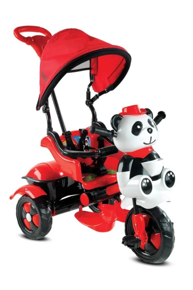 BabyHope 127 Little Panda 3 Tekerlekli İtmeli Bisiklet Nocolor ürün görseli 1