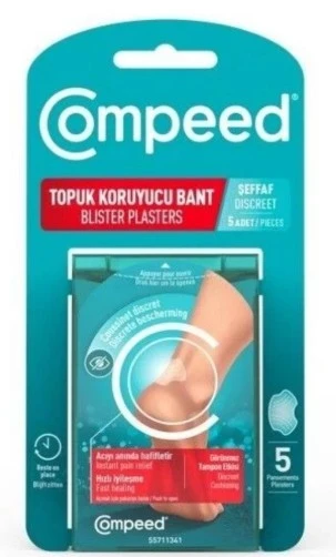 Compeed Topuk Koruyucu Bant Şeffaf 5'li ürün görseli 1
