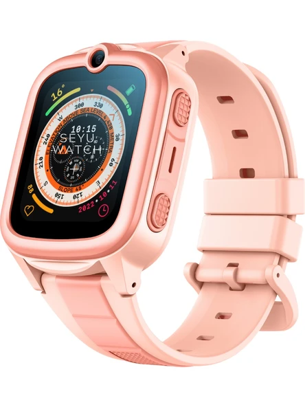 Harvox Hx Kids 4g Pro Sim Kartlı Harvox Akıllı Çocuk Saati Gps Konum Takibi Arama Konuşma 4g Destekli Pembe ürün görseli 1
