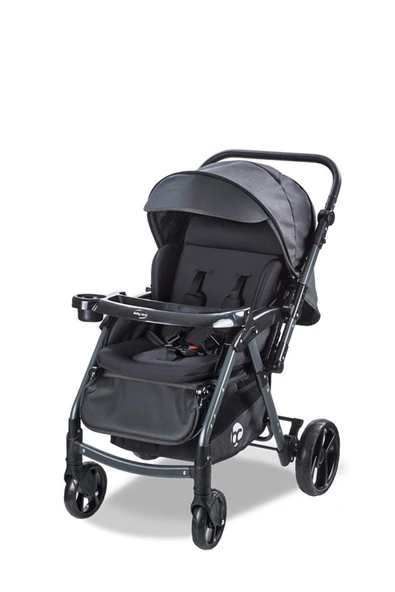 Baby Care Combo Maxi Pro Çift Yönlü Bebek Arabası Siyah Karışık Çok Renkli ürün görseli 1
