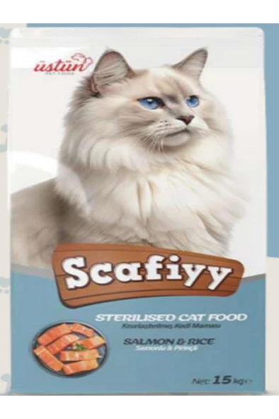 SCAFİYY KISIRLAŞTIRILMIŞ SOMONLU KEDİ MAMASI 15KG ürün görseli 1