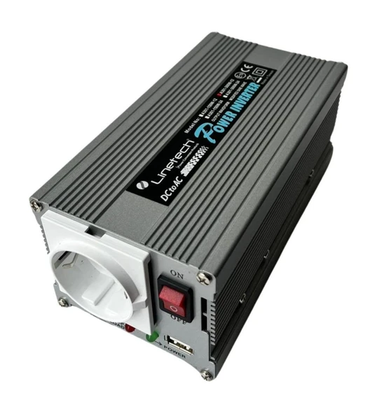 Linetech Modifiye Sinüs İnvertör 12V 300W Modified Sine Wave Inverter (A301-300-12) ürün görseli 1